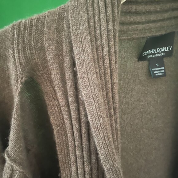 Cynthia Rowley Cashmere Wrap openSweater ladies  Small - Picture 6 of 8